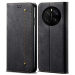 For Honor Magic7 Pro 5G Case Jeans Cloth Texture Anti-Scratch Leather Stand Phone Cover