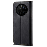 For Honor Magic7 Pro 5G Case Jeans Cloth Texture Anti-Scratch Leather Stand Phone Cover