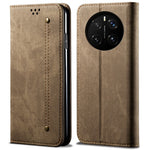 For Honor Magic7 Pro 5G Case Jeans Cloth Texture Anti-Scratch Leather Stand Phone Cover