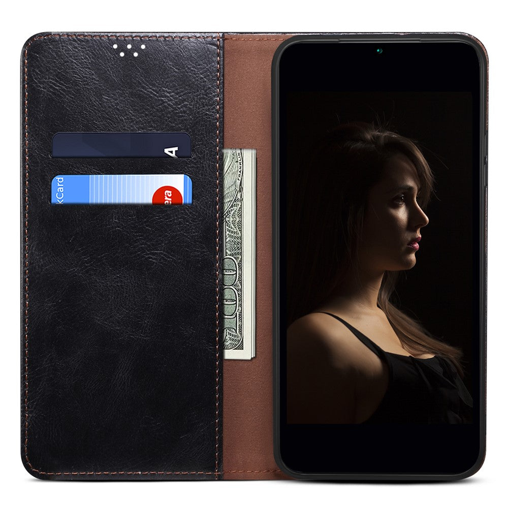 For Honor Magic7 5G Case Crazy Horse Texture Waxy Leather Wallet Stand Phone Cover