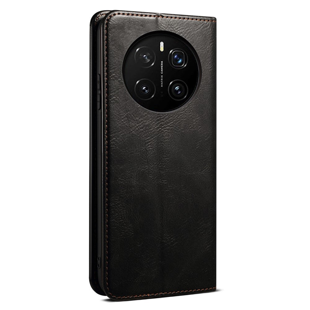 For Honor Magic7 5G Case Crazy Horse Texture Waxy Leather Wallet Stand Phone Cover