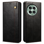 OnePlus 13-skal Crazy Horse Texture Waxy Leather Plånboksfodral med stativ