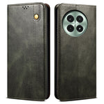 OnePlus 13-skal Crazy Horse Texture Waxy Leather Plånboksfodral med stativ