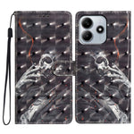For Xiaomi Redmi Note 14 5G Case PU Leather Wallet Phone Cover 3D Pattern Printing