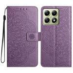 For Xiaomi 14T Leather Case with Card Slots Mandala Pattern Phone Cover Stand