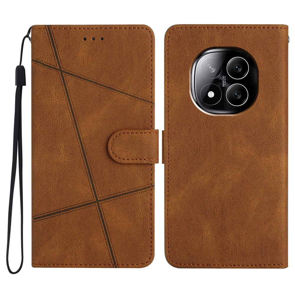 Xiaomi Redmi Note 14 Pro+ 5G-skal Crazy Horse Texture PU-läder plånboksfodral