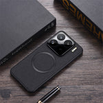 For Xiaomi 15 Pro Case Drop-Proof TPU+Cloth Back Phone Cover Magnetic Case