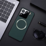 Xiaomi 15 Pro magnetiskt skal PU-läder + TPU-mobilbaksida