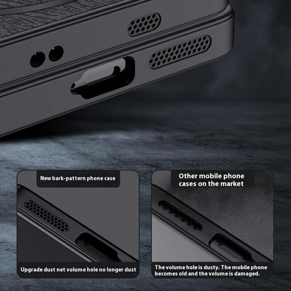 For Oppo Find X8 Pro 5G Case Wood Texture PU Leather Coated PC+TPU Phone Cover