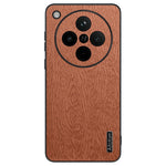 For Oppo Find X8 Pro 5G Case Wood Texture PU Leather Coated PC+TPU Phone Cover