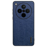For Oppo Find X8 Pro 5G Case Wood Texture PU Leather Coated PC+TPU Phone Cover