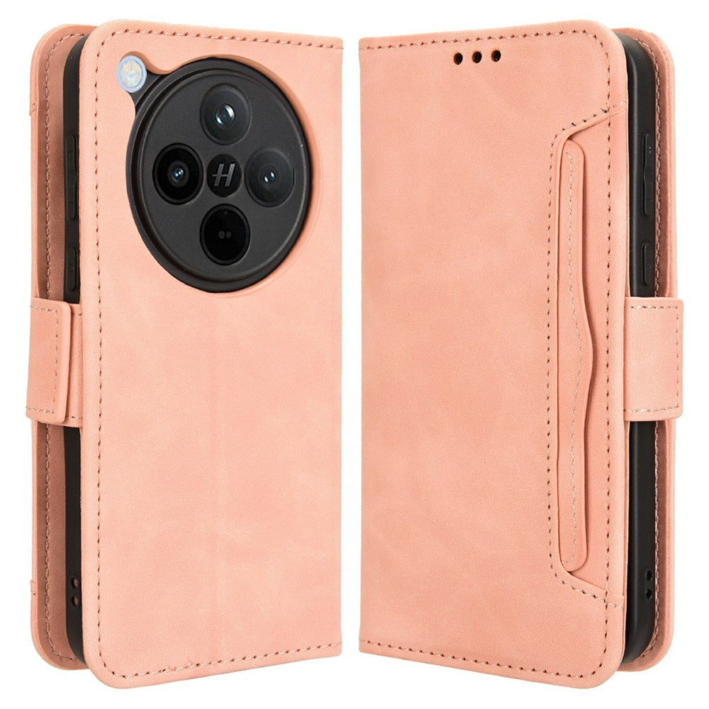 For Oppo Find X8 5G Leather Case Phone Wallet Cover with Multiple Card Slots