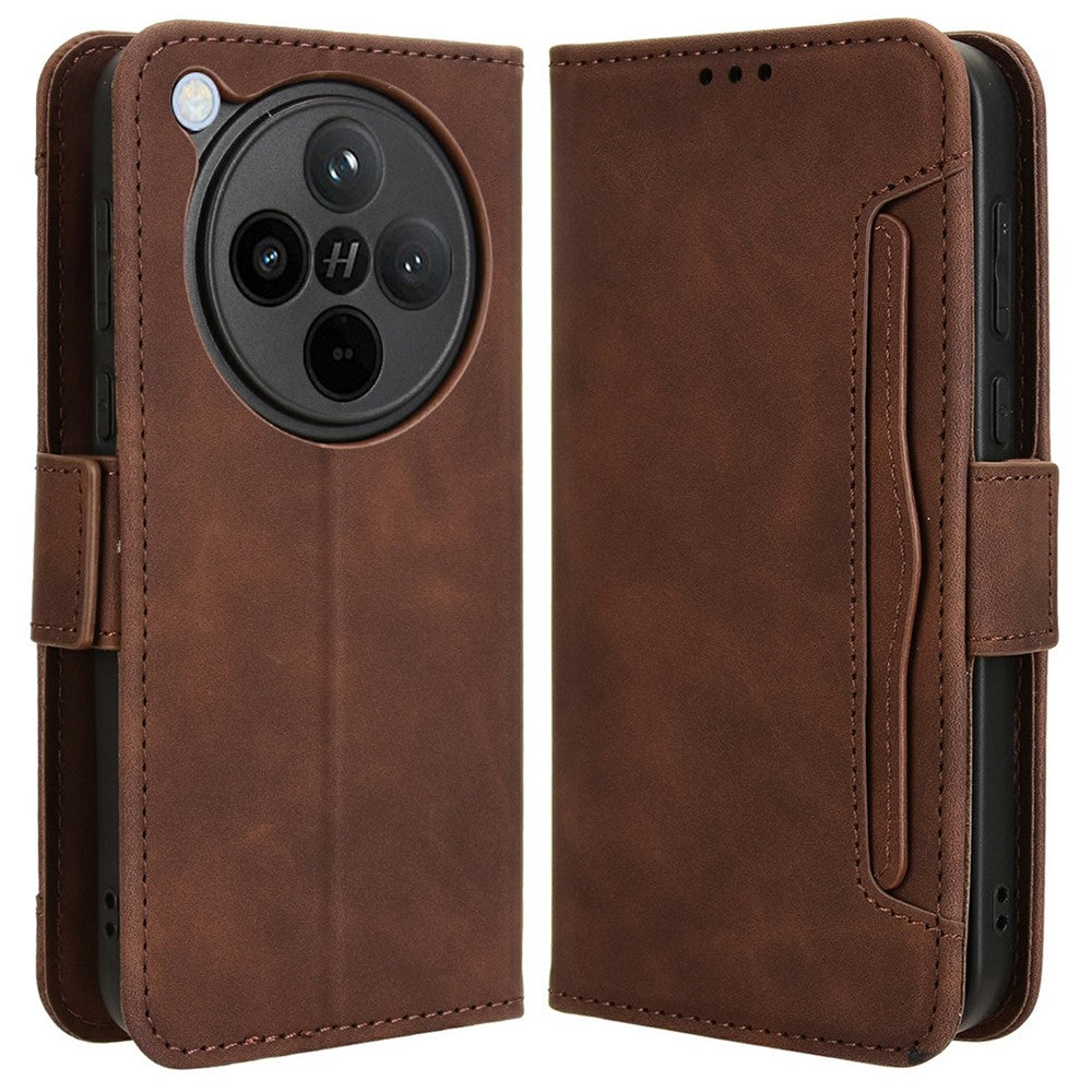 For Oppo Find X8 5G Leather Case Phone Wallet Cover with Multiple Card Slots