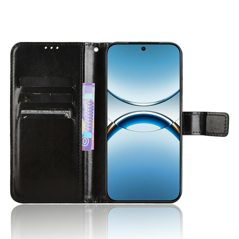 For Oppo Find X8 5G Case Crazy Horse Texture PU Leather Phone Wallet Cover