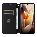 OnePlus 13 Plånboksfodral Rhombus Präglat Lädermobilfodral
