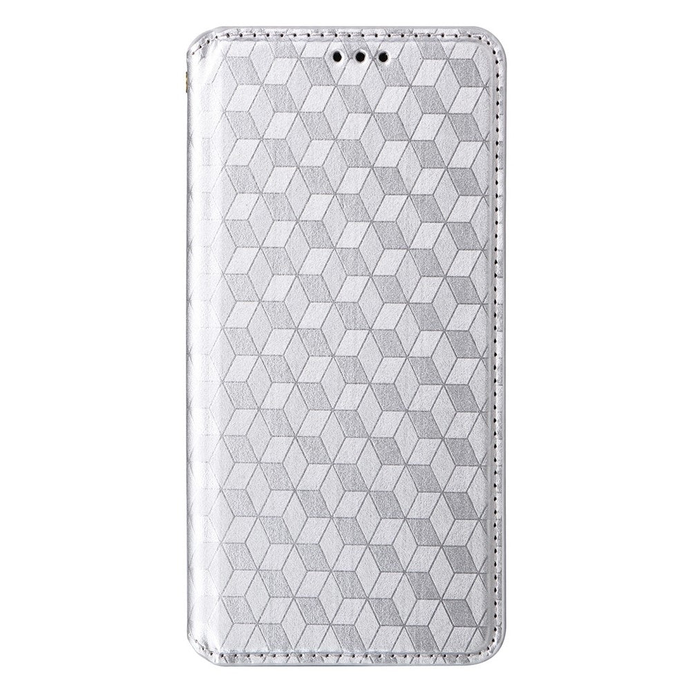 OnePlus 13 Plånboksfodral Rhombus Präglat Lädermobilfodral