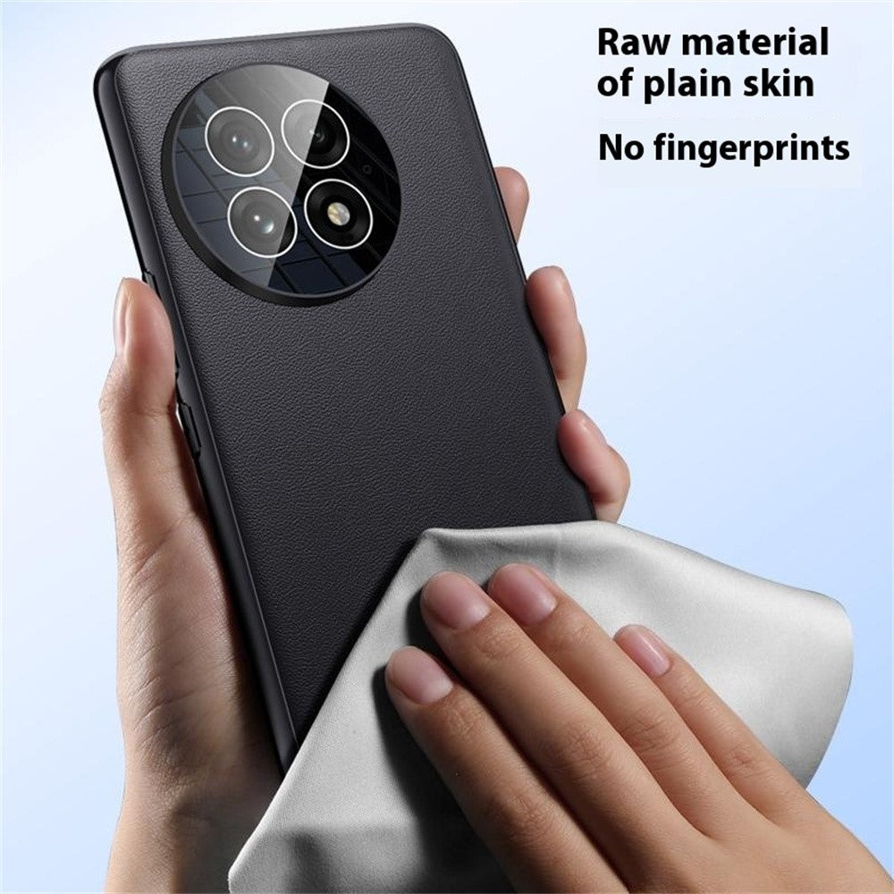 Til OnePlus 13 Cover, Stødabsorberende PU Læder+TPU Telefoncover