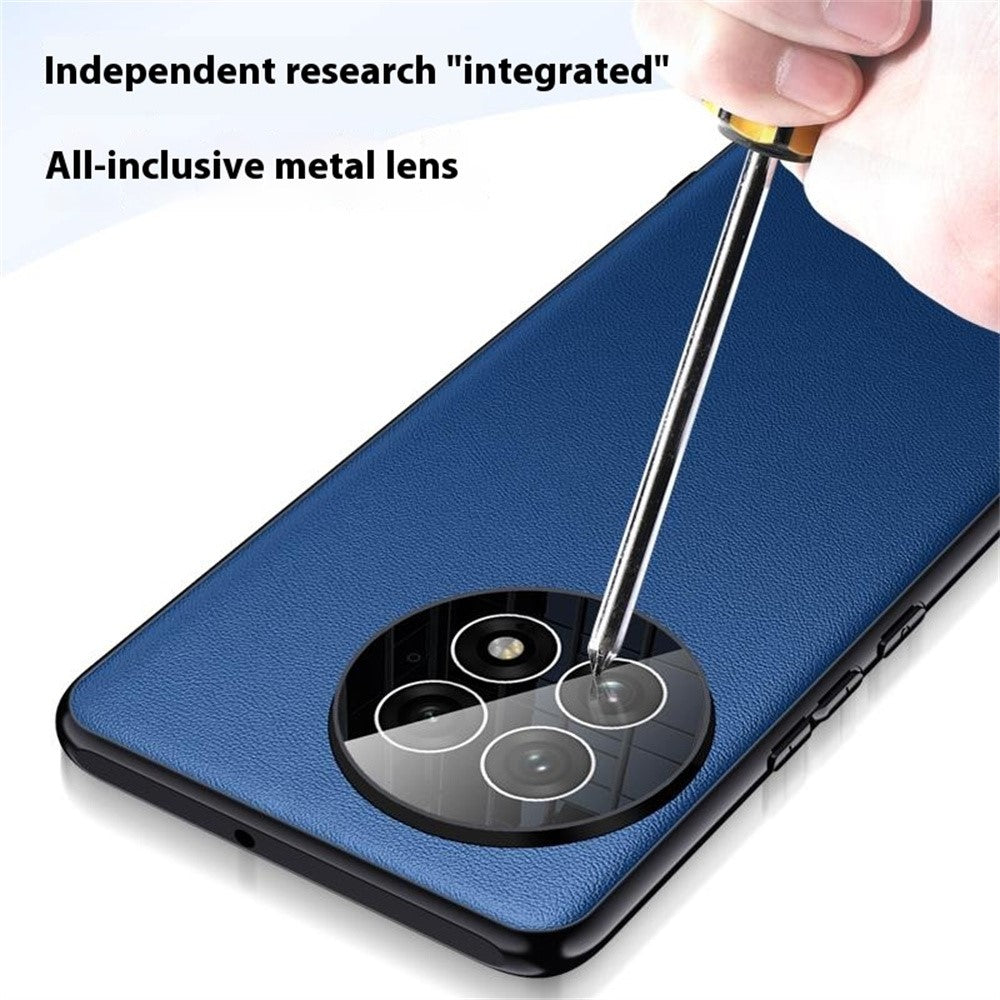Til OnePlus 13 Cover, Stødabsorberende PU Læder+TPU Telefoncover