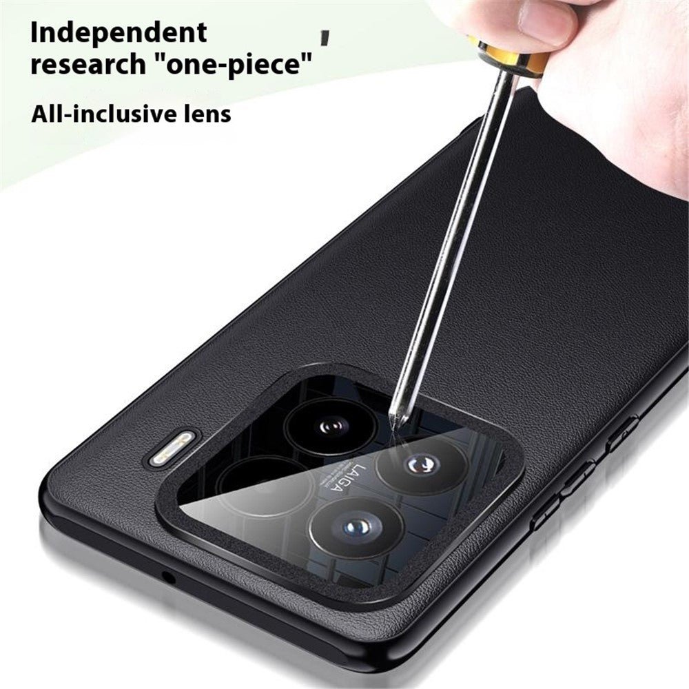 For Xiaomi 15 Case Slim TPU+PC+PU Leather Phone Back Cover (2nd Gen)
