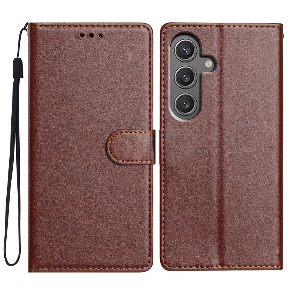 For Samsung Galaxy A36 5G Leather Case Wallet Stand Phone Cover with Handy Strap