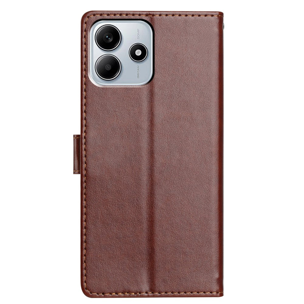 For Xiaomi Redmi Note 14 5G Leather Case Wallet Stand Phone Cover with Handy Strap