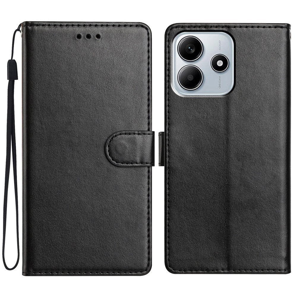 For Xiaomi Redmi Note 14 5G Leather Case Wallet Stand Phone Cover with Handy Strap