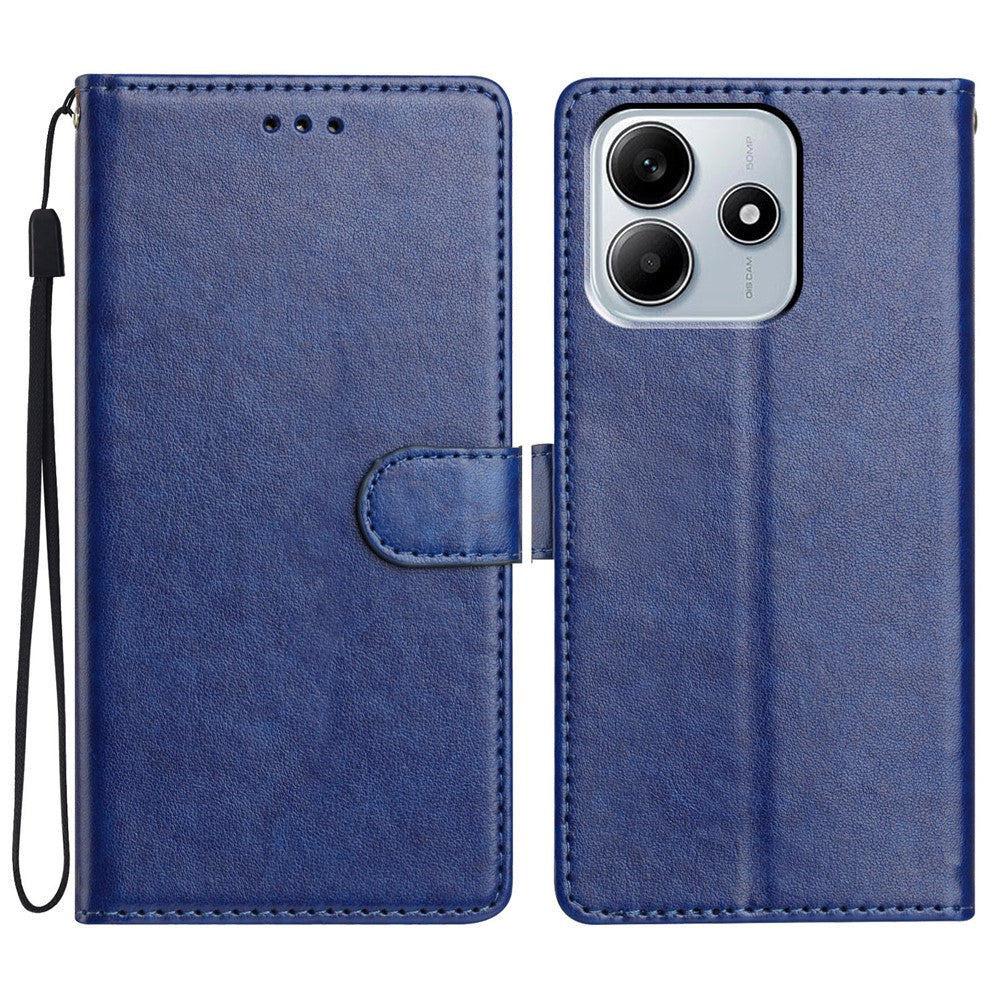 For Xiaomi Redmi Note 14 5G Leather Case Wallet Stand Phone Cover with Handy Strap
