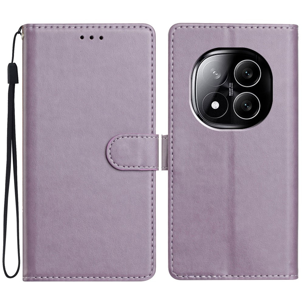 For Xiaomi Redmi Note 14 Pro 5G / Poco X7 5G Leather Case Wallet Stand Phone Cover with Handy Strap