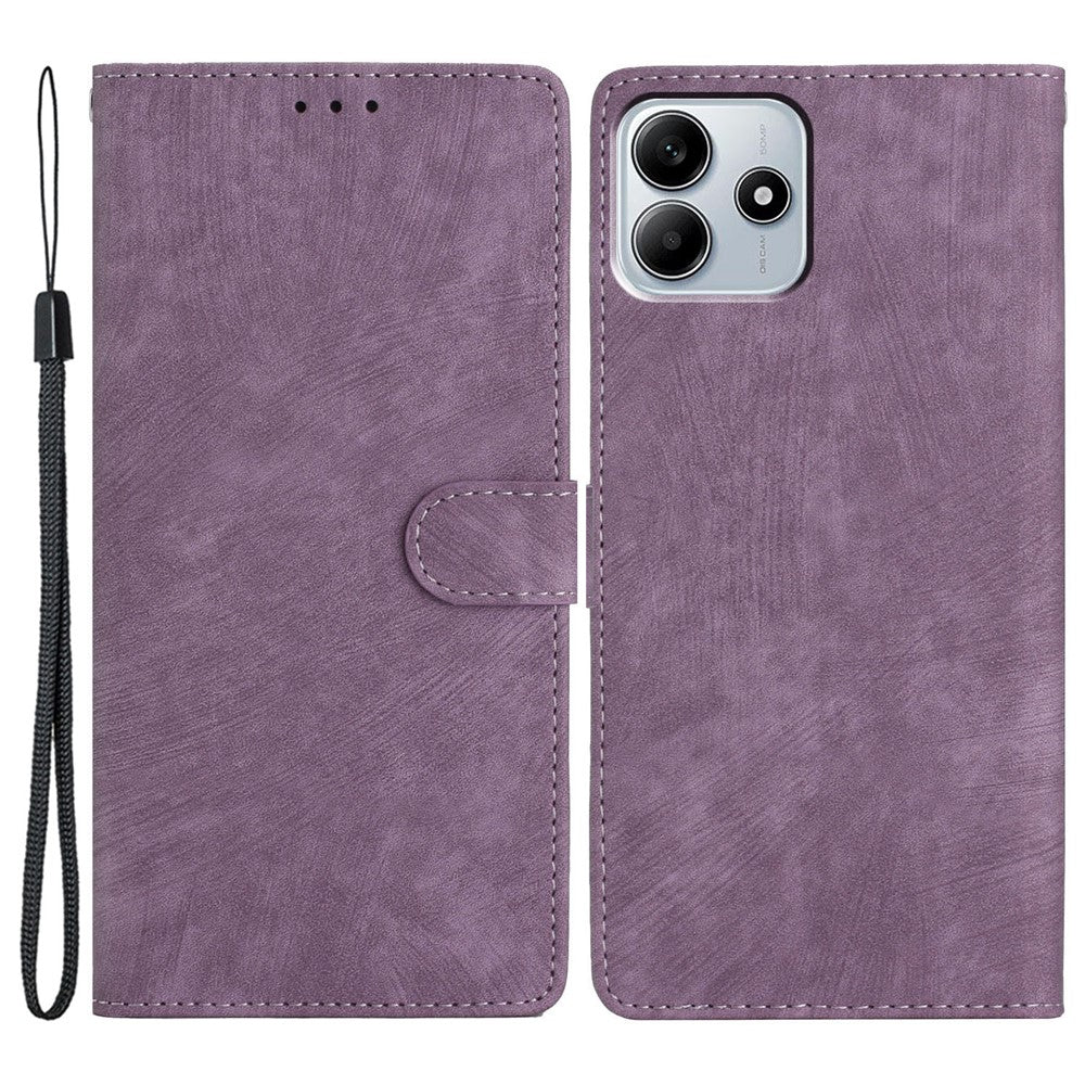 For Xiaomi Redmi Note 14 5G Case with Card Clots Skin-Touch PU Leather Phone Cover Stand