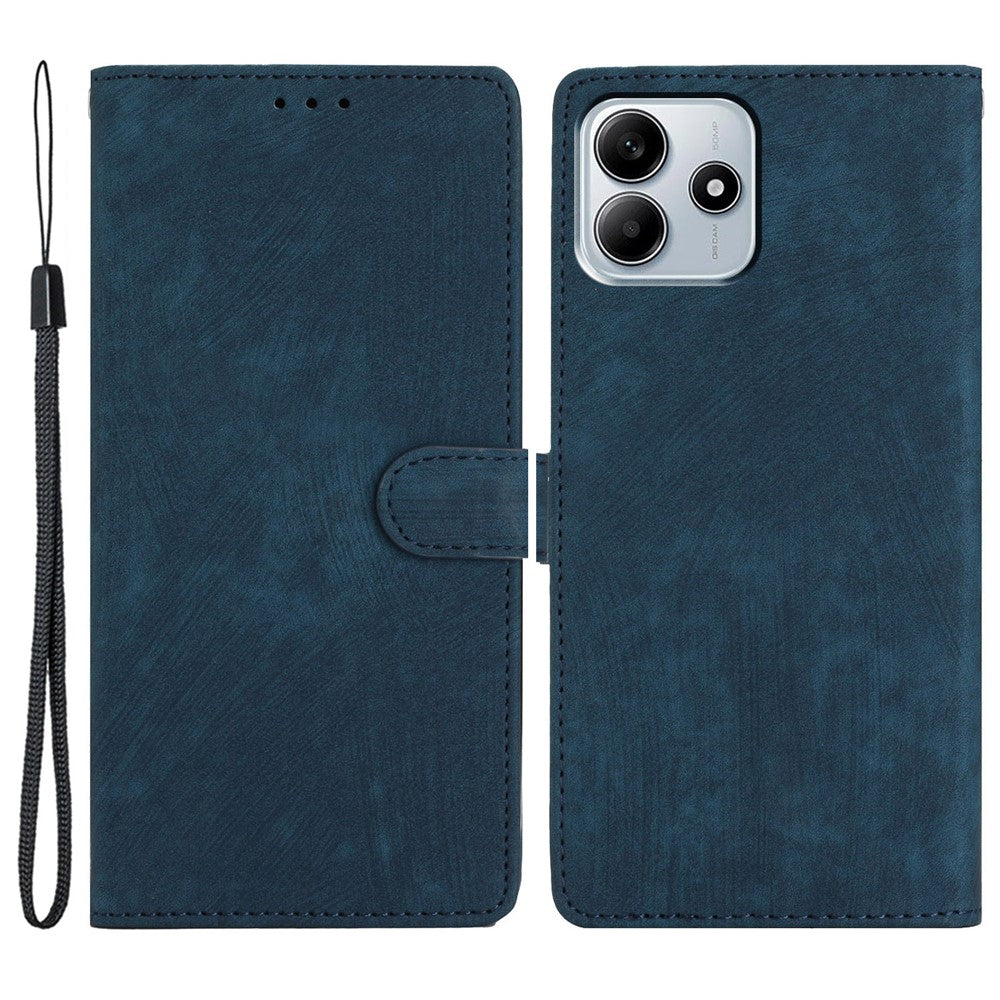 For Xiaomi Redmi Note 14 5G Case with Card Clots Skin-Touch PU Leather Phone Cover Stand
