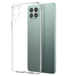 NORTHJO 2-i-1 TPU Cover + Hærdet Glas Skærmbeskytter til Samsung Galaxy M53 5G, Fuld Beskyttelse Anti-Tab Gennemsigtigt Telefoncover