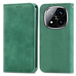 For Xiaomi Redmi Note 14 Pro+ 5G Case Skin Touch Feeling Leather Card Holder Phone Cover Magnetic Absorption