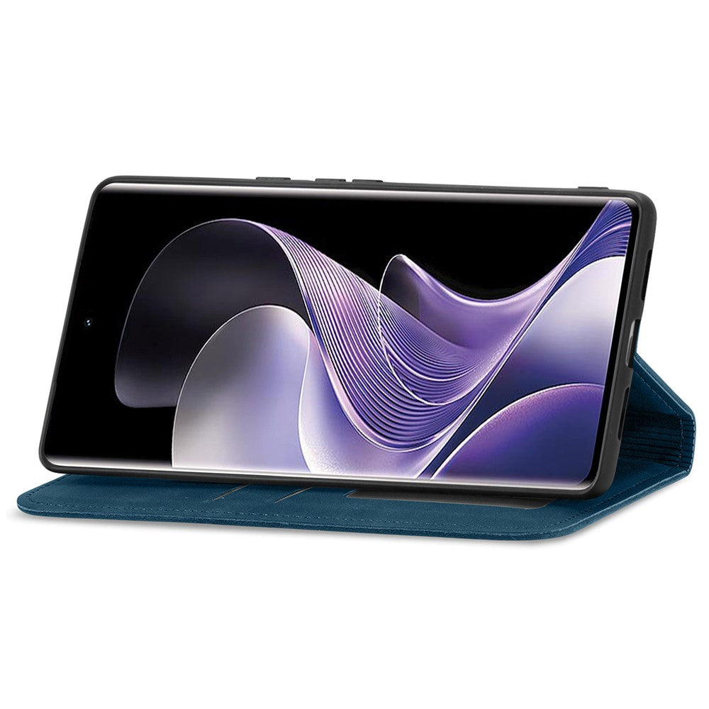 For Xiaomi Redmi Note 14 Pro+ 5G Case Skin Touch Feeling Leather Card Holder Phone Cover Magnetic Absorption