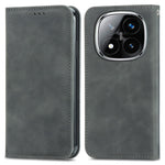 For Xiaomi Redmi Note 14 Pro+ 5G Case Skin Touch Feeling Leather Card Holder Phone Cover Magnetic Absorption