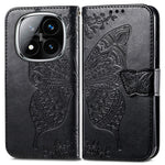 For Xiaomi Redmi Note 14 Pro+ 5G Case PU Leather Wallet Phone Cover Butterfly Pattern
