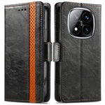 CASENEO For Xiaomi Redmi Note 14 Pro+ 5G Phone Cases PU Leather Cover Stand with RFID Blocking Wallet