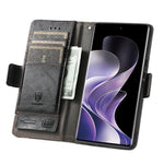 CASENEO For Xiaomi Redmi Note 14 Pro+ 5G Phone Cases PU Leather Cover Stand with RFID Blocking Wallet