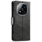 CASENEO For Xiaomi Redmi Note 14 Pro+ 5G Phone Cases PU Leather Cover Stand with RFID Blocking Wallet