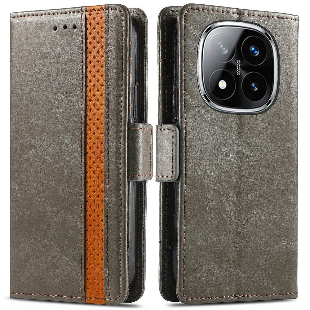 CASENEO For Xiaomi Redmi Note 14 Pro+ 5G Phone Cases PU Leather Cover Stand with RFID Blocking Wallet