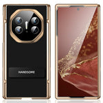 For Huawei Mate XT Ultimate Case Magnetic Hinge Leather+PC Kickstand Back Cover