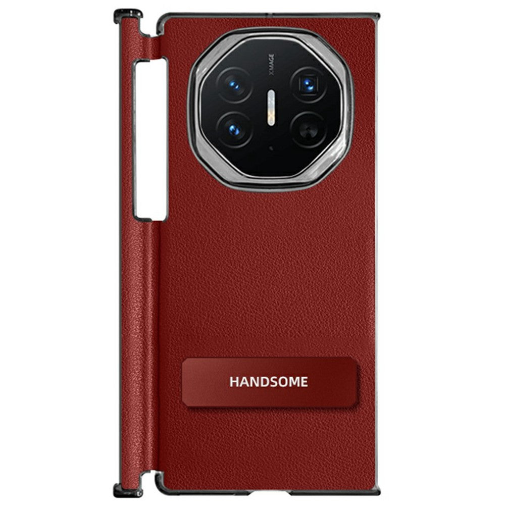 For Huawei Mate XT Ultimate Case Kickstand PU Leather+PC Phone Back Cover