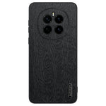 For Honor Magic7 5G Case Wood Texture PU Leather Coated PC+TPU Phone Cover