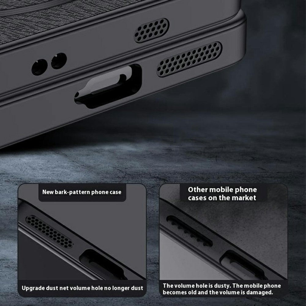 For Honor Magic7 5G Case Wood Texture PU Leather Coated PC+TPU Phone Cover