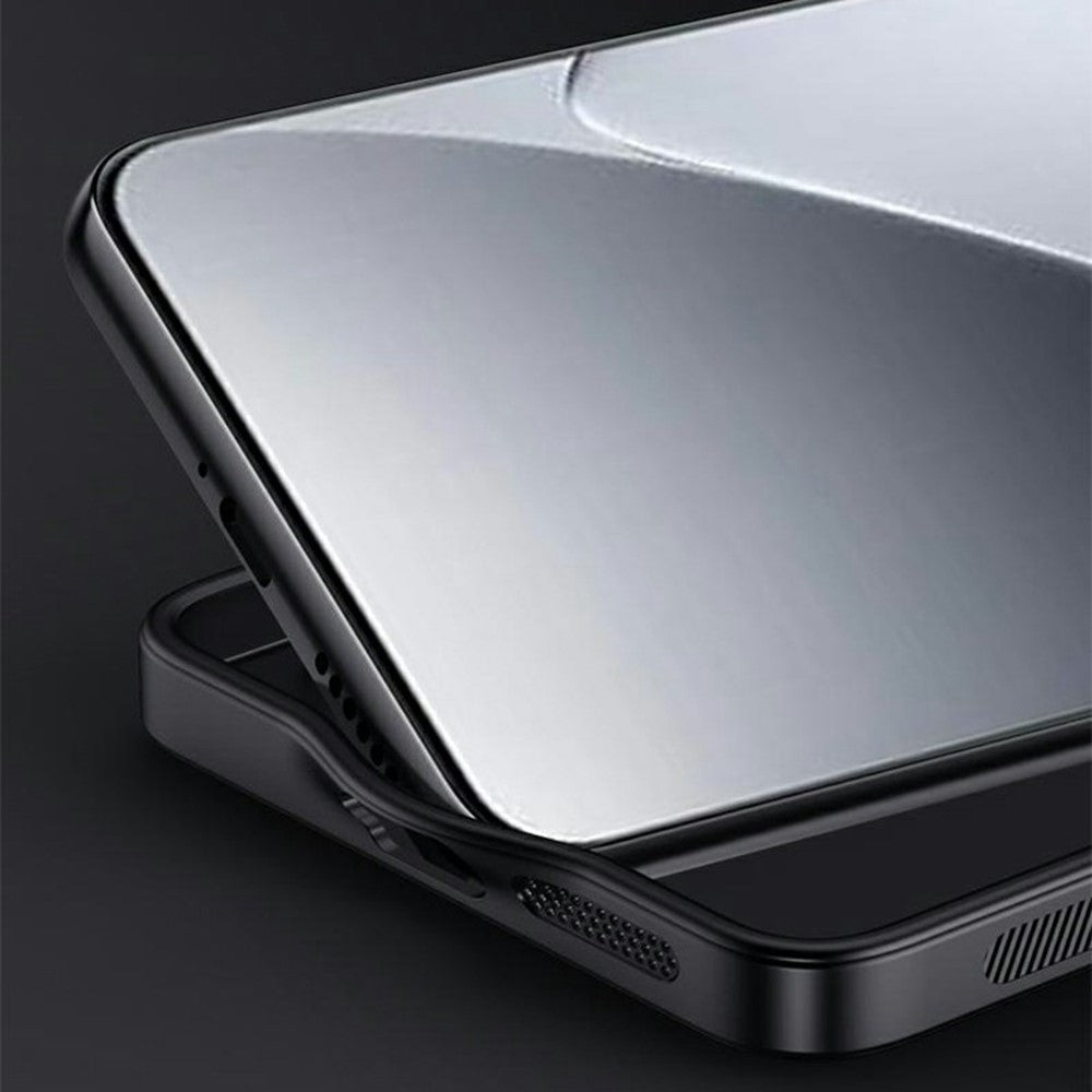 Xiaomi 15 Pro-skal med trästruktur, PU-läderbeläggning, PC+TPU-mobilskal