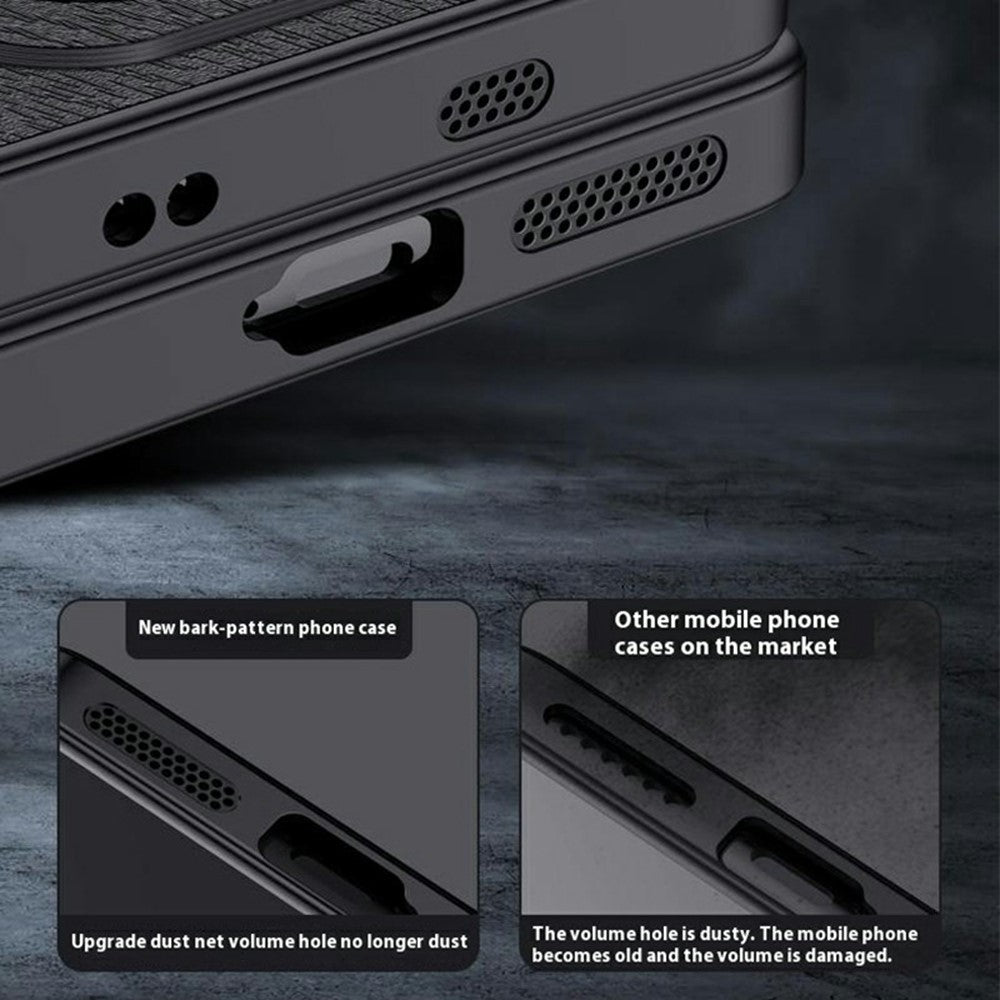 For Xiaomi 15 Case Wood Texture PU Leather Coated PC+TPU Phone Cover