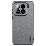 For Xiaomi 15 Case Wood Texture PU Leather Coated PC+TPU Phone Cover