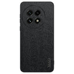 For OnePlus 13 Case Wood Texture PU Leather Coated PC+TPU Phone Cover