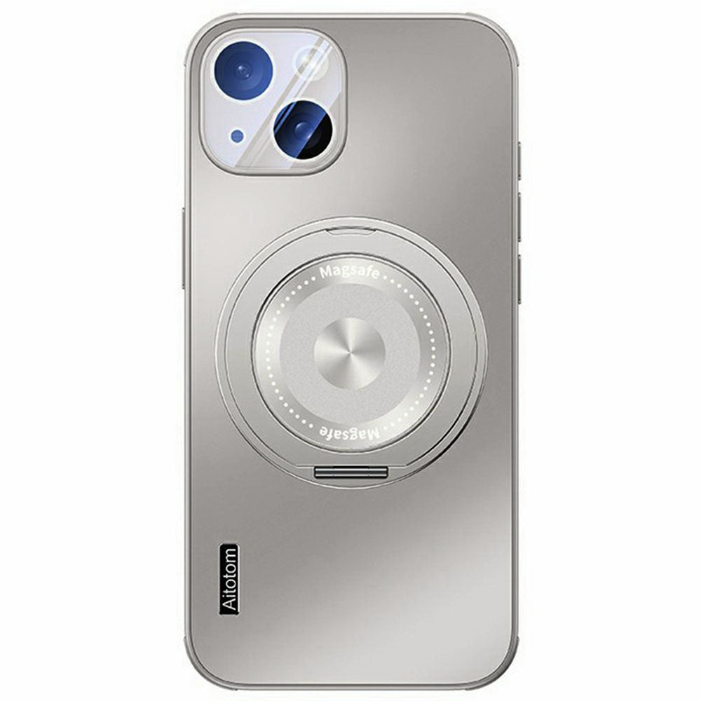 Til iPhone 14 Plus Cover Kompatibel med MagSafe Støttefod TPU+PC Varmeafledning Telefoncover