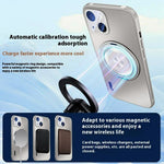 For iPhone 14 Plus Case Compatible with MagSafe Kickstand TPU+PC Heat Dissipation Phone Cover