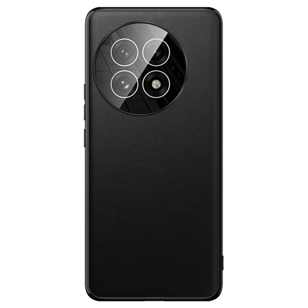 OnePlus 13-skal Ultratunt läderfodral för baksidan av mobilen med kameralinsskydd